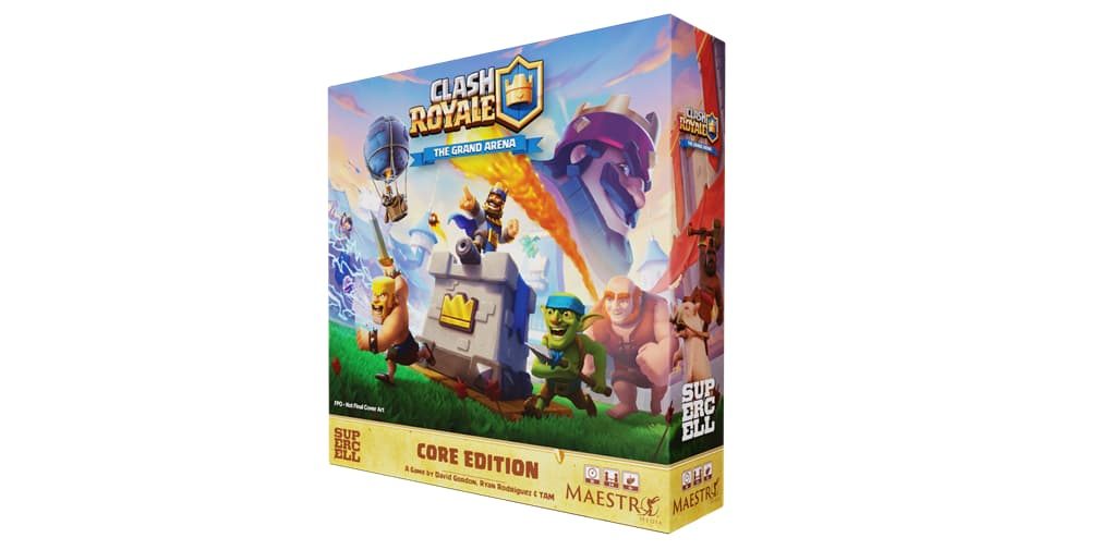 Clash Royale: The Grand Arena masa oyunu kutu tasarımı